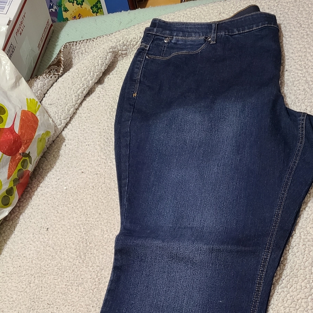 CJ Banks 18W Dark Blue Jeans